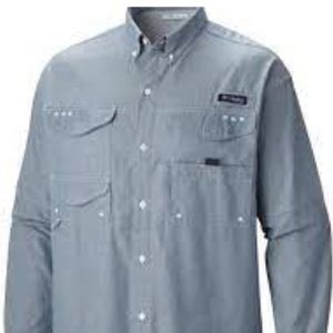 Columbia “Super bonehead”vented Oxford fishing shirt